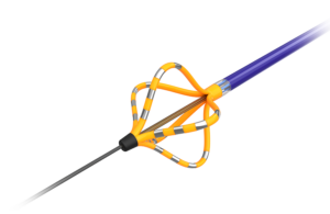 Boston Scientific image of the Farapulse pulsed-field ablation system Farawave single-shot catheter