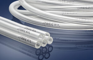 Marketing image of Freudenberg Medical's HelixFlex TPE tubing