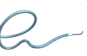 This is a Scientia Vascular marketing image of its Plato 17 microcatheter paired with its Aristotle 14 guidewire.